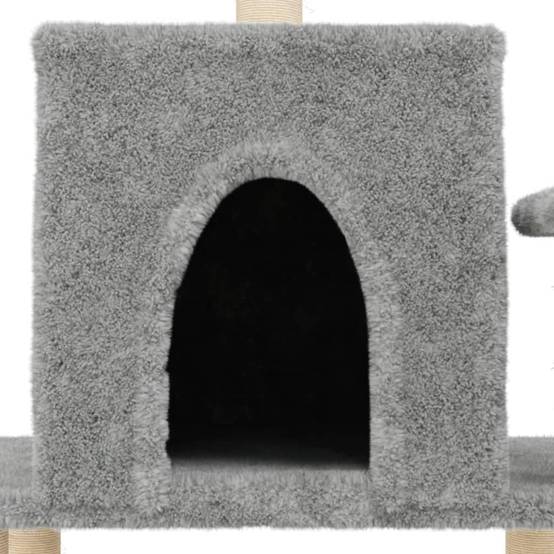 Vidaxl - Arbre à chat avec griffoirs en sisal gris clair 122 cm vidaXL 172089 - Image 4