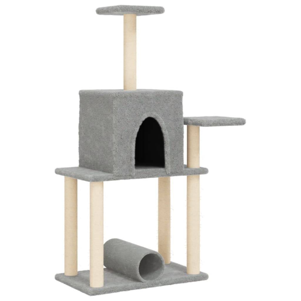 Vidaxl - Arbre à chat avec griffoirs en sisal gris clair 122 cm vidaXL 172089 - Image 2