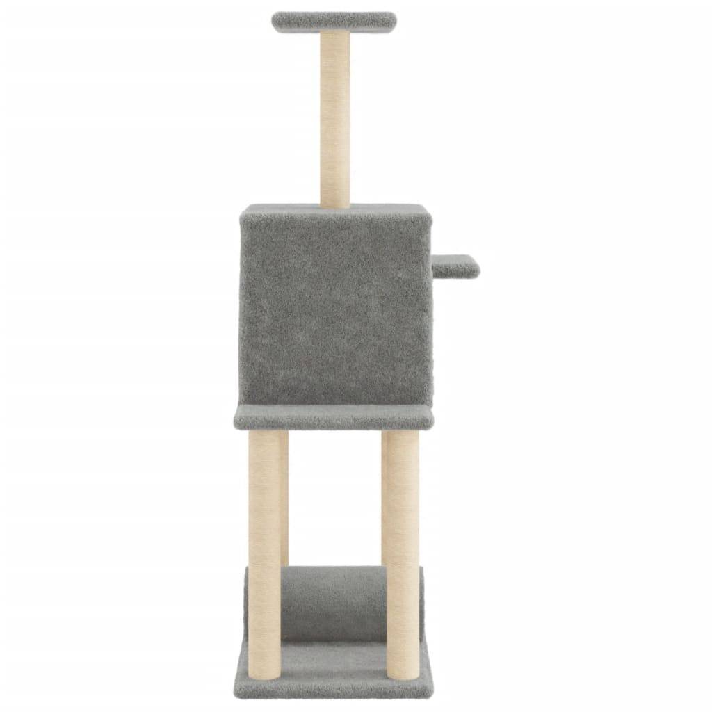 Vidaxl - Arbre à chat avec griffoirs en sisal gris clair 122 cm vidaXL 172089 - Image 6