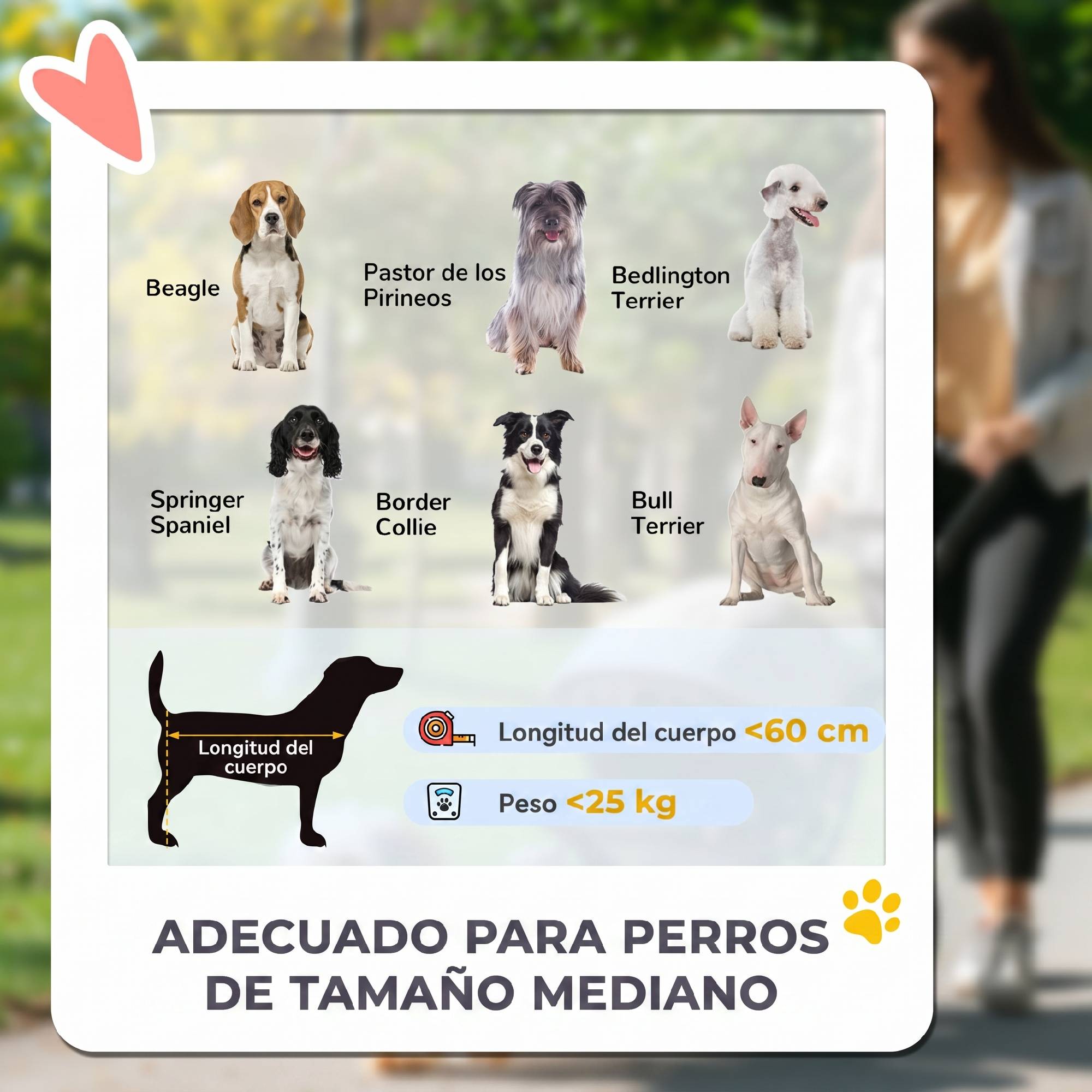 Poussette pliable pour animaux de compagnie avec fenêtres en filet et coussin rembourré pour chiens jusqu'à 25 kg, 124 x 67 x 100 cm, grise - Image 6