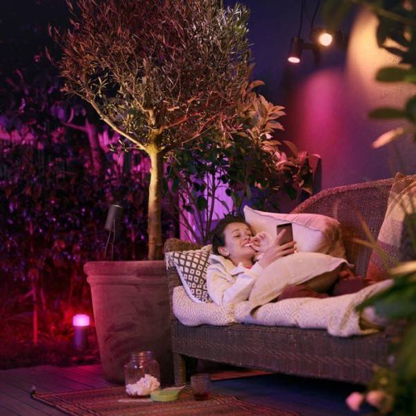Philips - Lot de 3 spots de jardin - PHILIPS HUE - Lily - Noir - IP67 - Image 3