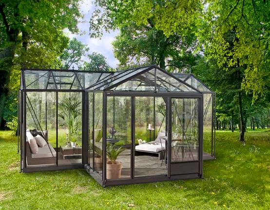 15m² - Serre en verre trempé - Euro T Classic - Laquée - 15m² - vert jonc - L'atelier Des Serres - Image 5