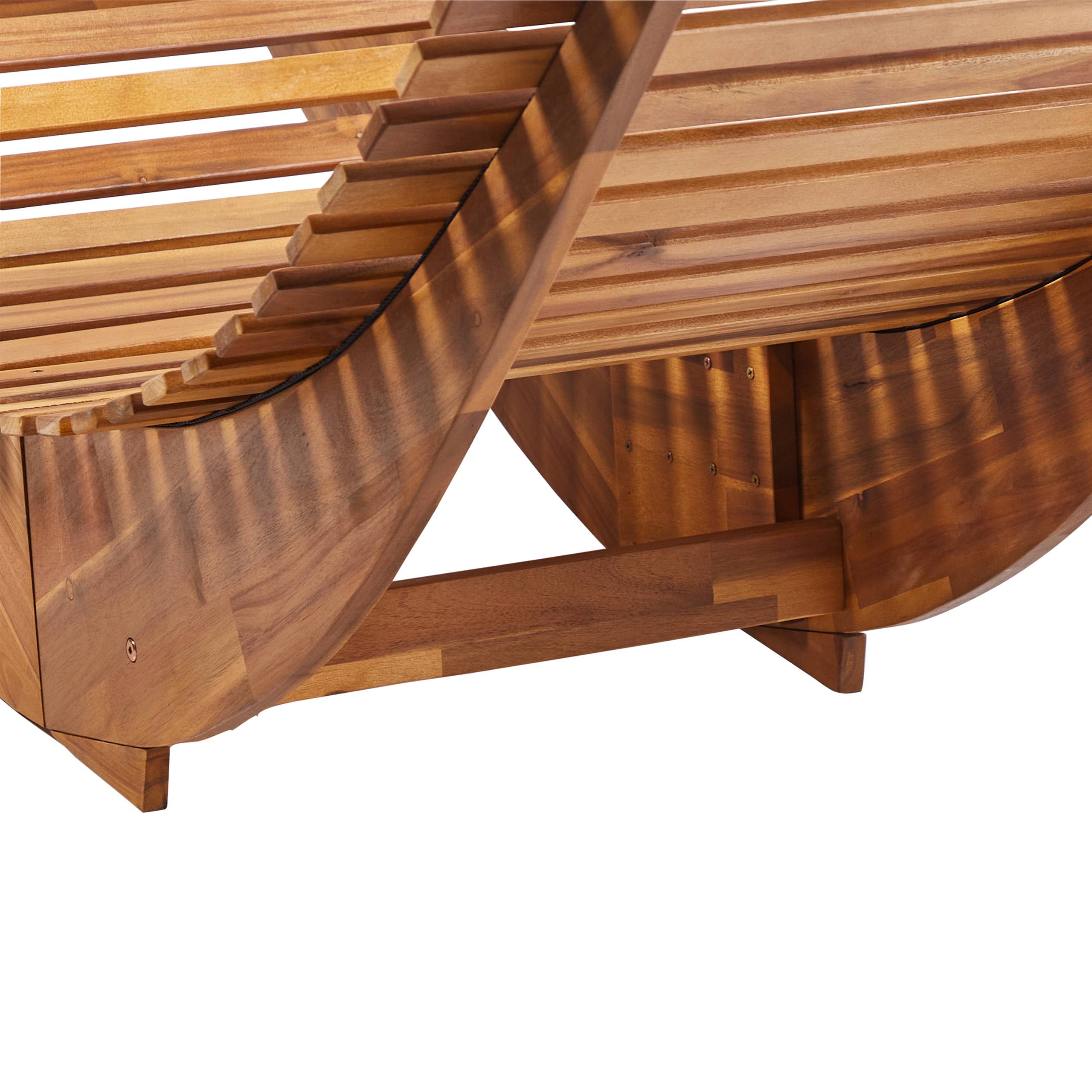 Beliani - Chaise longue Acacia Bleu BRESCIA PREMIUM - Beliani - Image 9