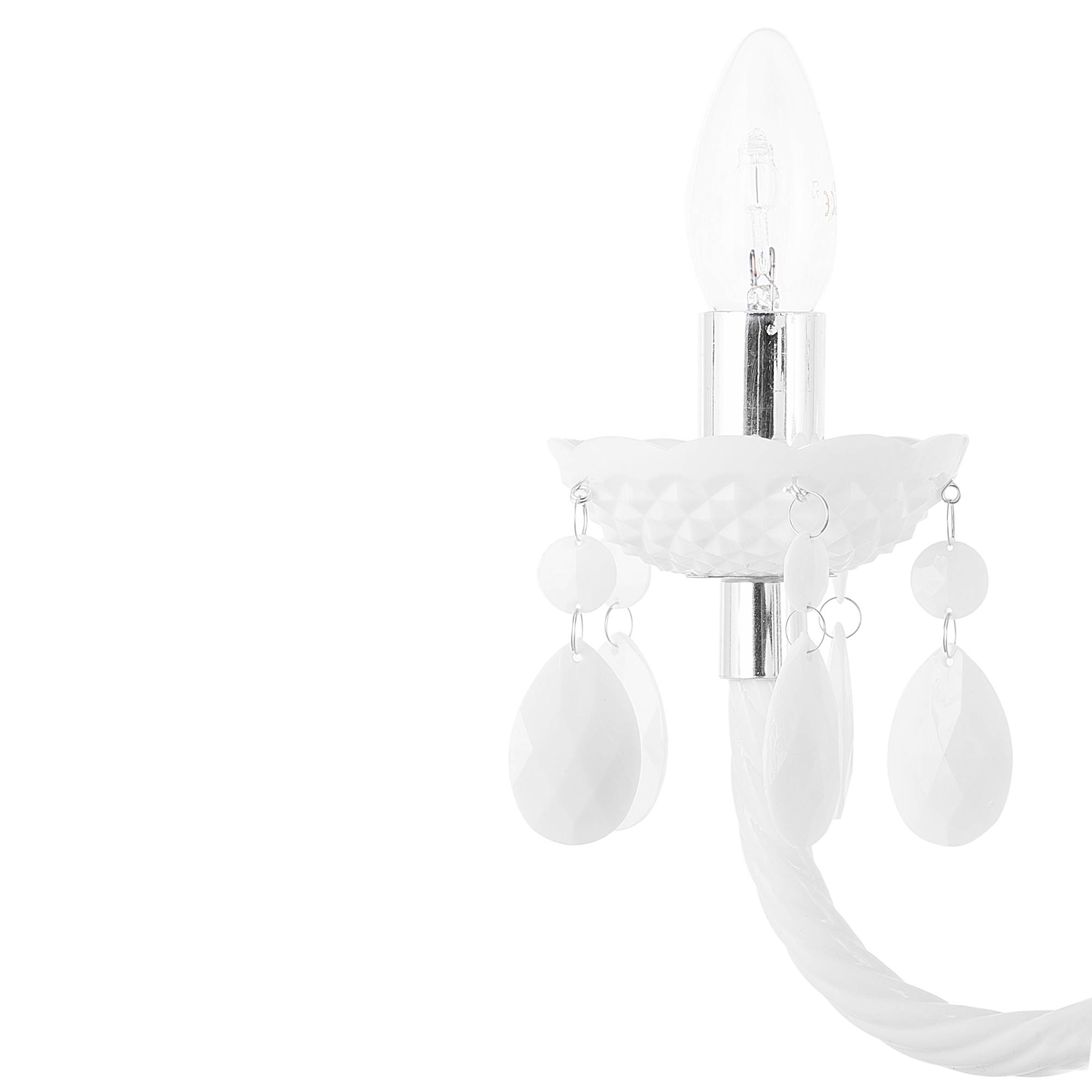 Beliani - Lampe suspension Matière synthétique Blanc KALANG - Beliani - Image 4