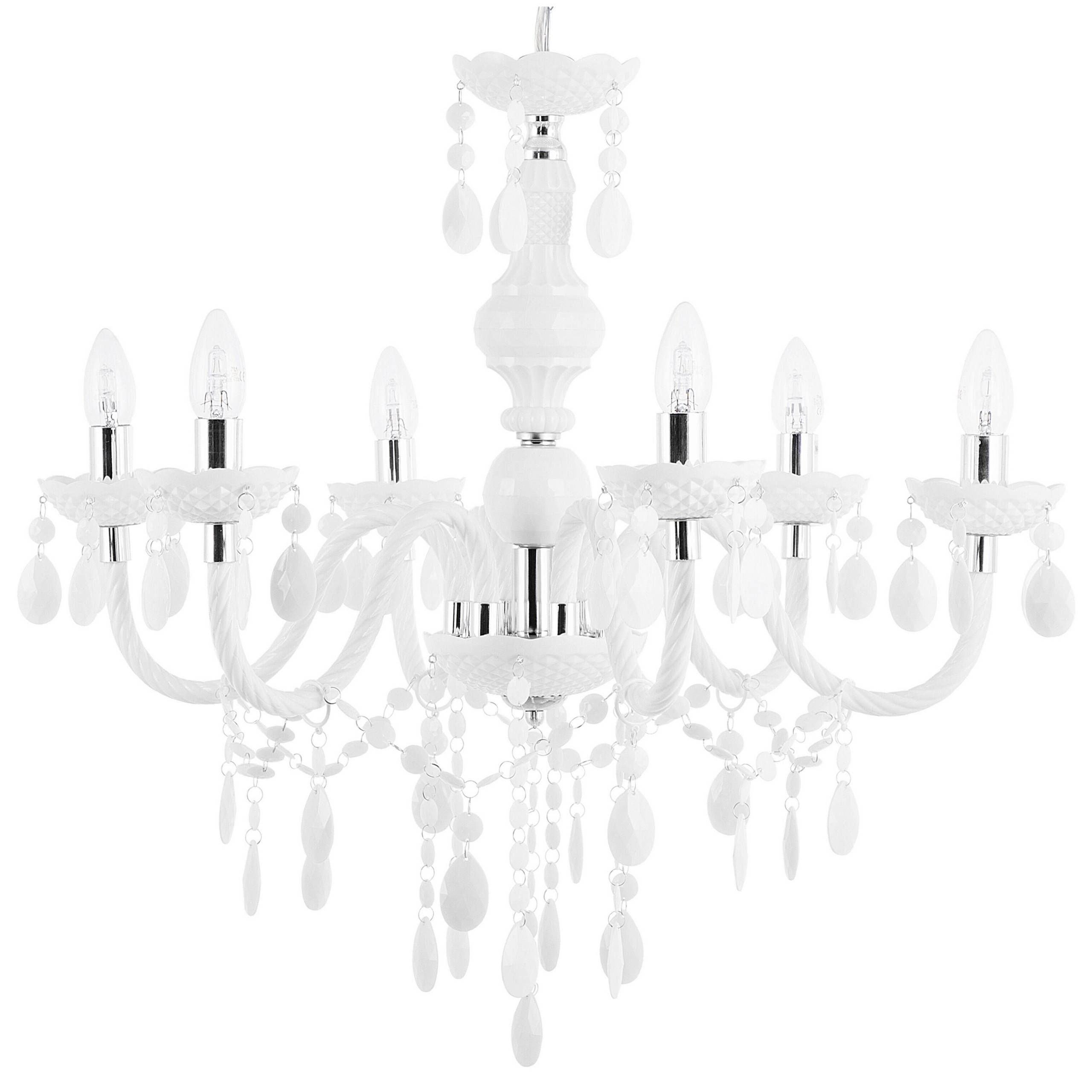 Beliani - Lampe suspension Matière synthétique Blanc KALANG - Beliani - Image 2