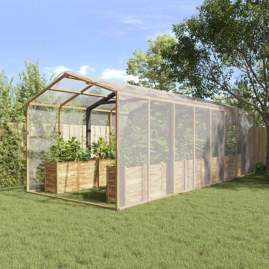 ComfortXL - Bâche de protection plantes PE jardin extérieur imperméable 6x6m transparent - ComfortXL Outdoor Living - Image 1
