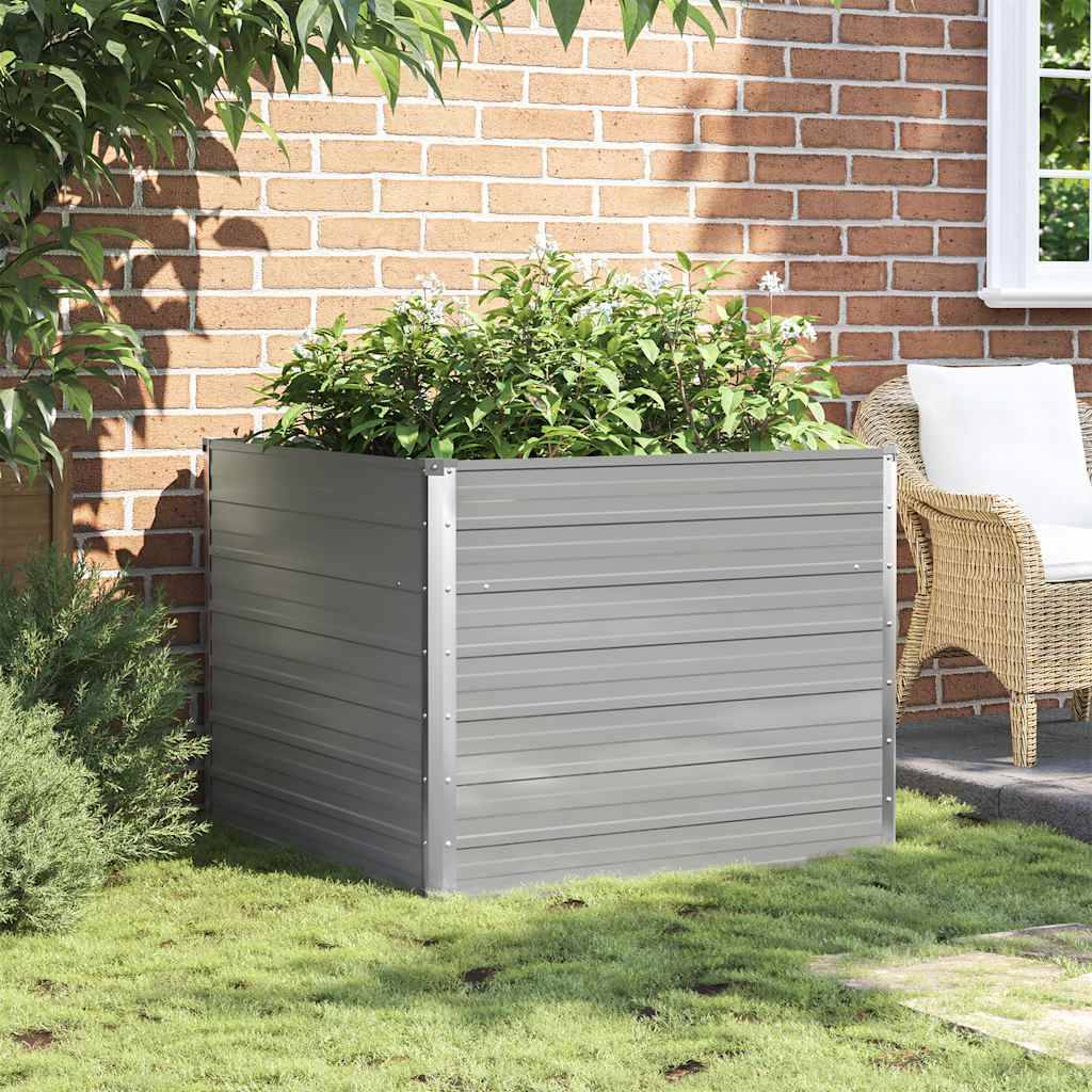 Prolenta Premium - Jardinière acier gris 100 x 100 x 77 cm - Prolenta premium p340.4 - Image 3