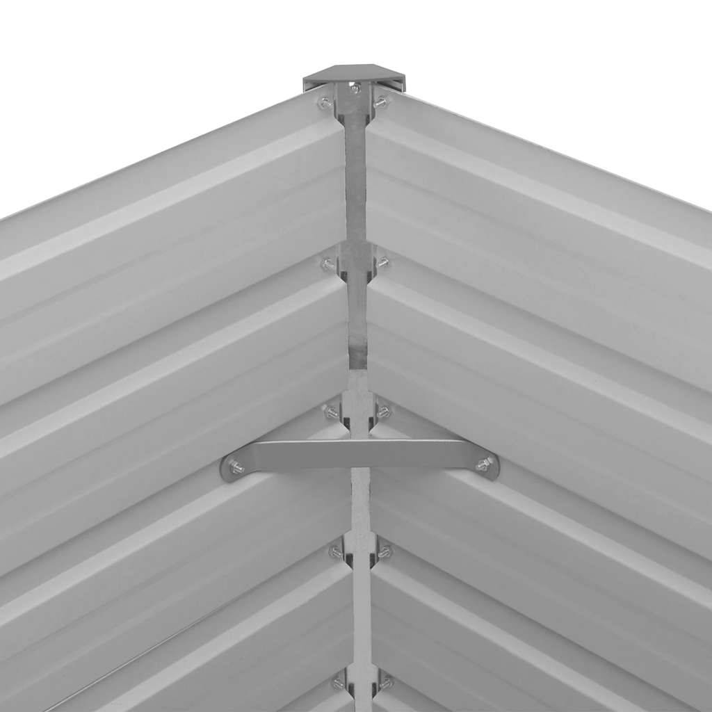 Prolenta Premium - Jardinière acier gris 100 x 100 x 77 cm - Prolenta premium p340.4 - Image 10