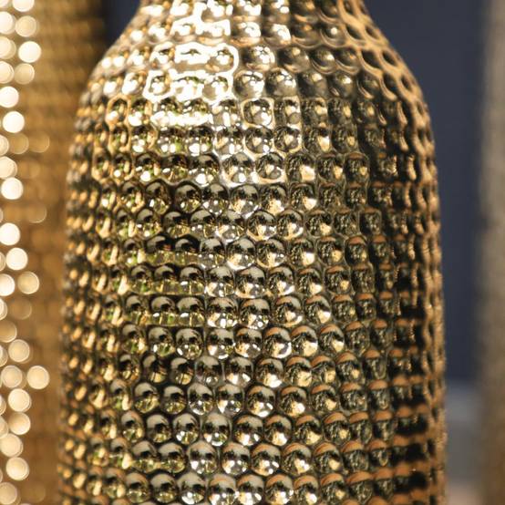 Vase en céramique doré 11 x 30.5 Ø ouv 2,5 Chemin de campagne - Image 5