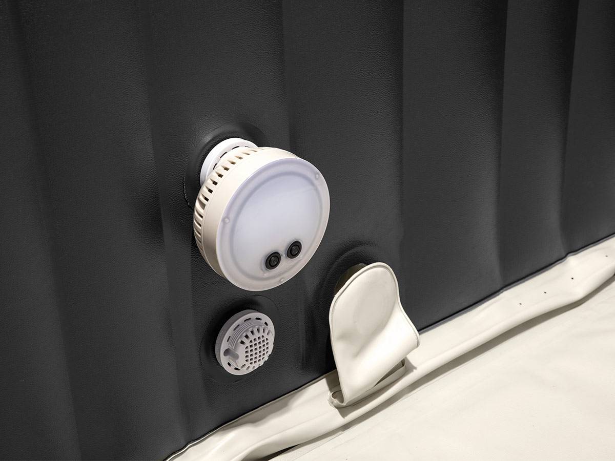 Kit spa gonflable Intex PureSpa Ardoise carré Bulles 6 places + 6 filtres - Image 4