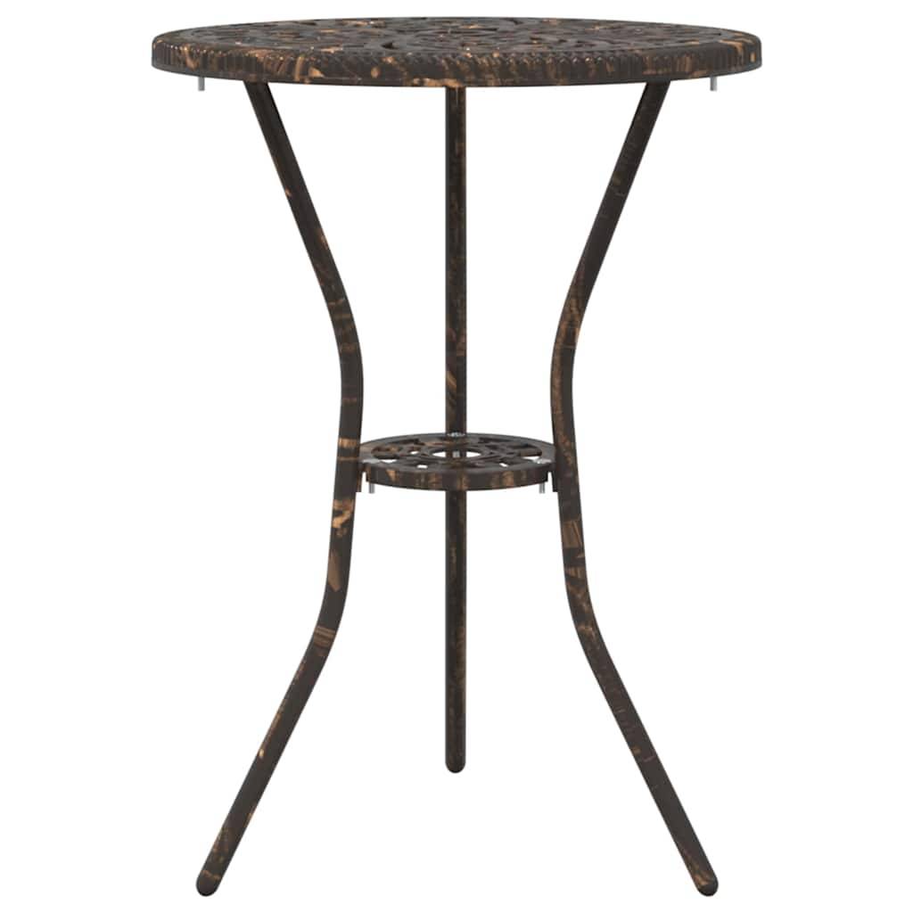 Vidaxl - Ensemble bistro de jardin 3 pcs-Salons de jardin Bronze Aluminium - Image 5