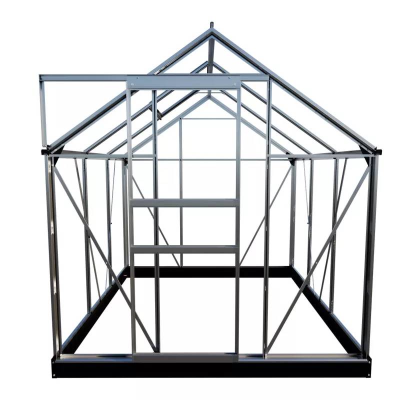 Halls - Serre en verre horticole 3,8 m² - Popular 66, aluminium - Halls - Image 3