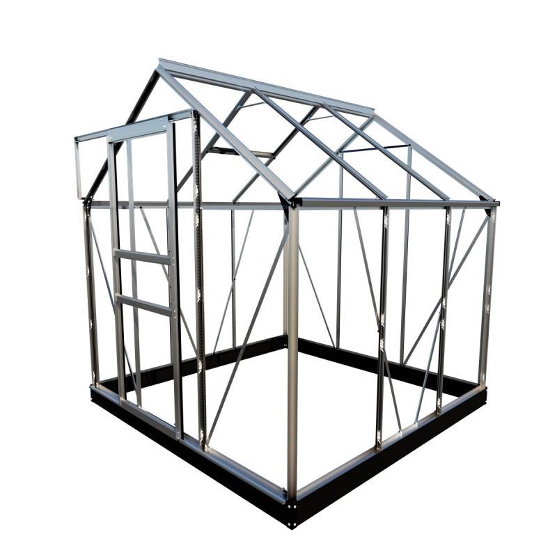 Halls - Serre en verre horticole 3,8 m² - Popular 66, aluminium - Halls - Image 2