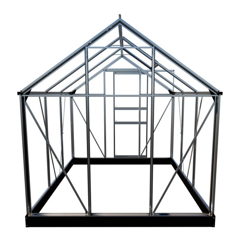 Halls - Serre en verre horticole 3,8 m² - Popular 66, aluminium - Halls - Image 4