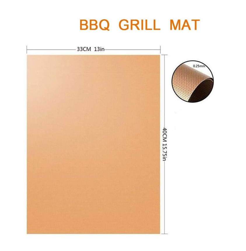 Tapis de gril, durables, antiadhésifs, adaptés à la viande, aux légumes, aux fruits, faciles à nettoyer, 5 pièces-Lytech - Image 5