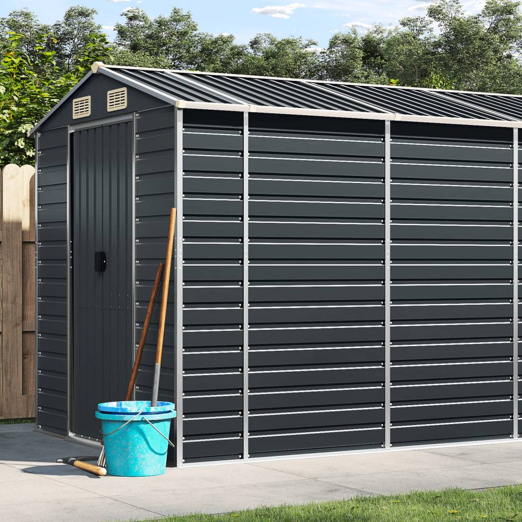 Vidaxl - Abri de jardin anthracite 191x810x198 cm acier galvanisé vidaXL 3188261 - Image 1