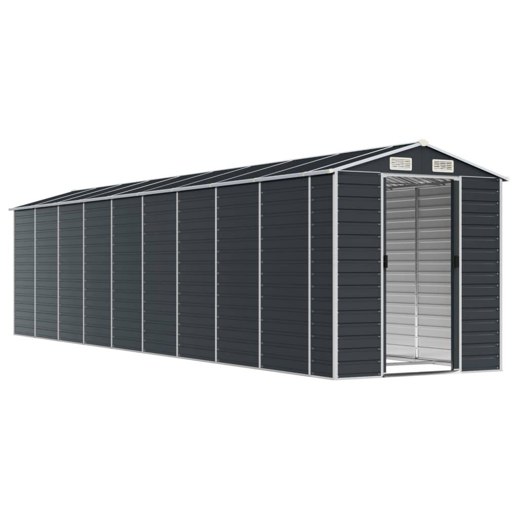 Vidaxl - Abri de jardin anthracite 191x810x198 cm acier galvanisé vidaXL 3188261 - Image 9