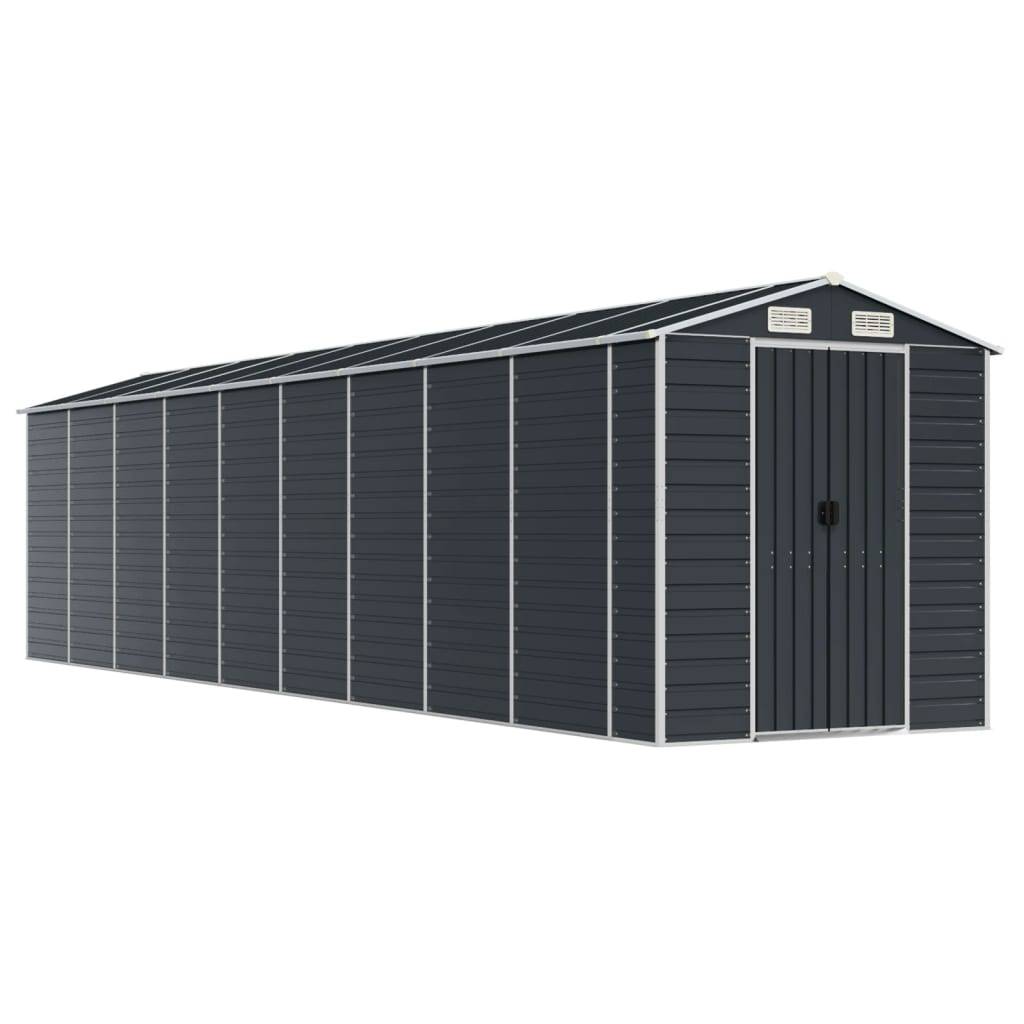 Vidaxl - Abri de jardin anthracite 191x810x198 cm acier galvanisé vidaXL 3188261 - Image 2
