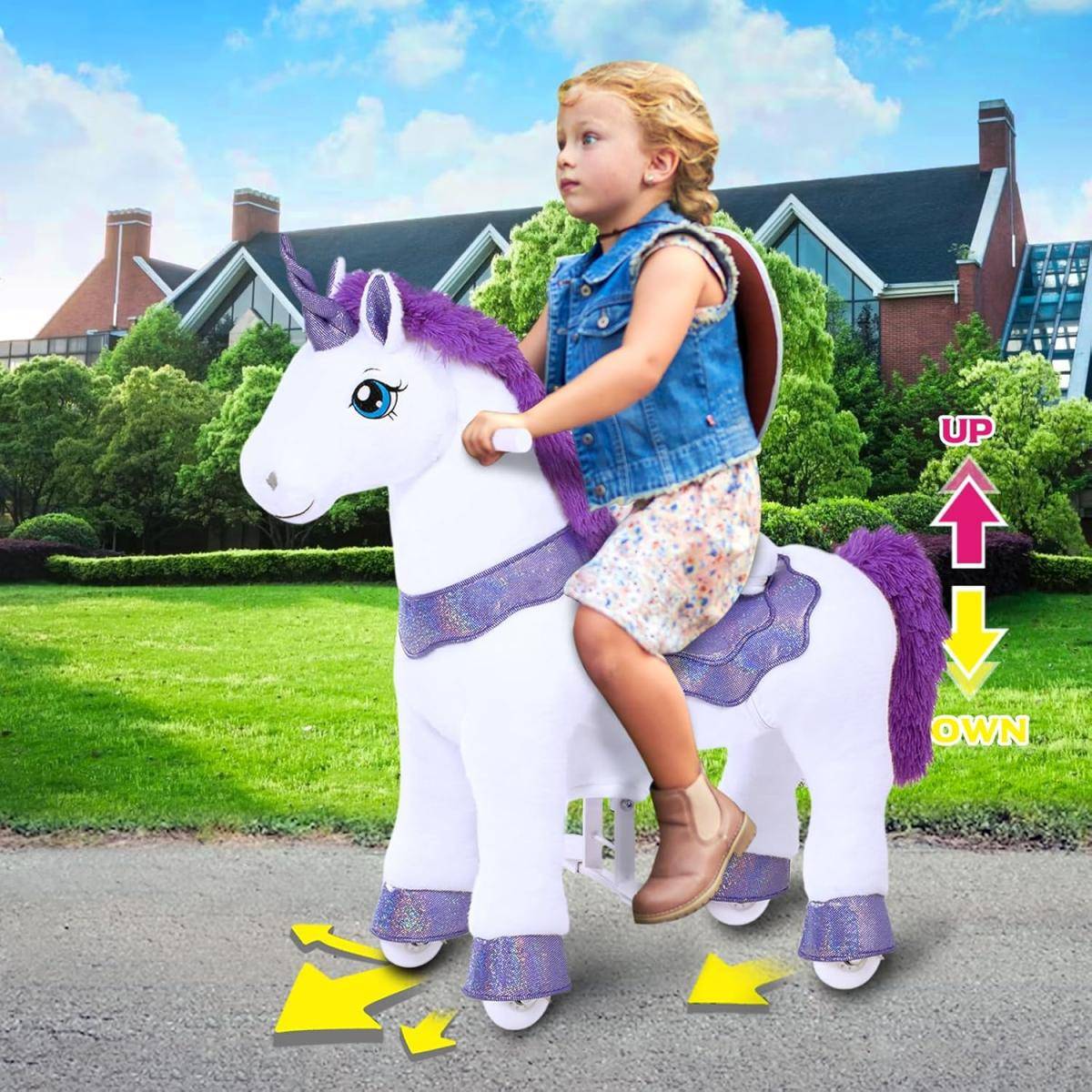 Licorne à chevaucher - Violette, jouet interactif pour enfants - Image 3