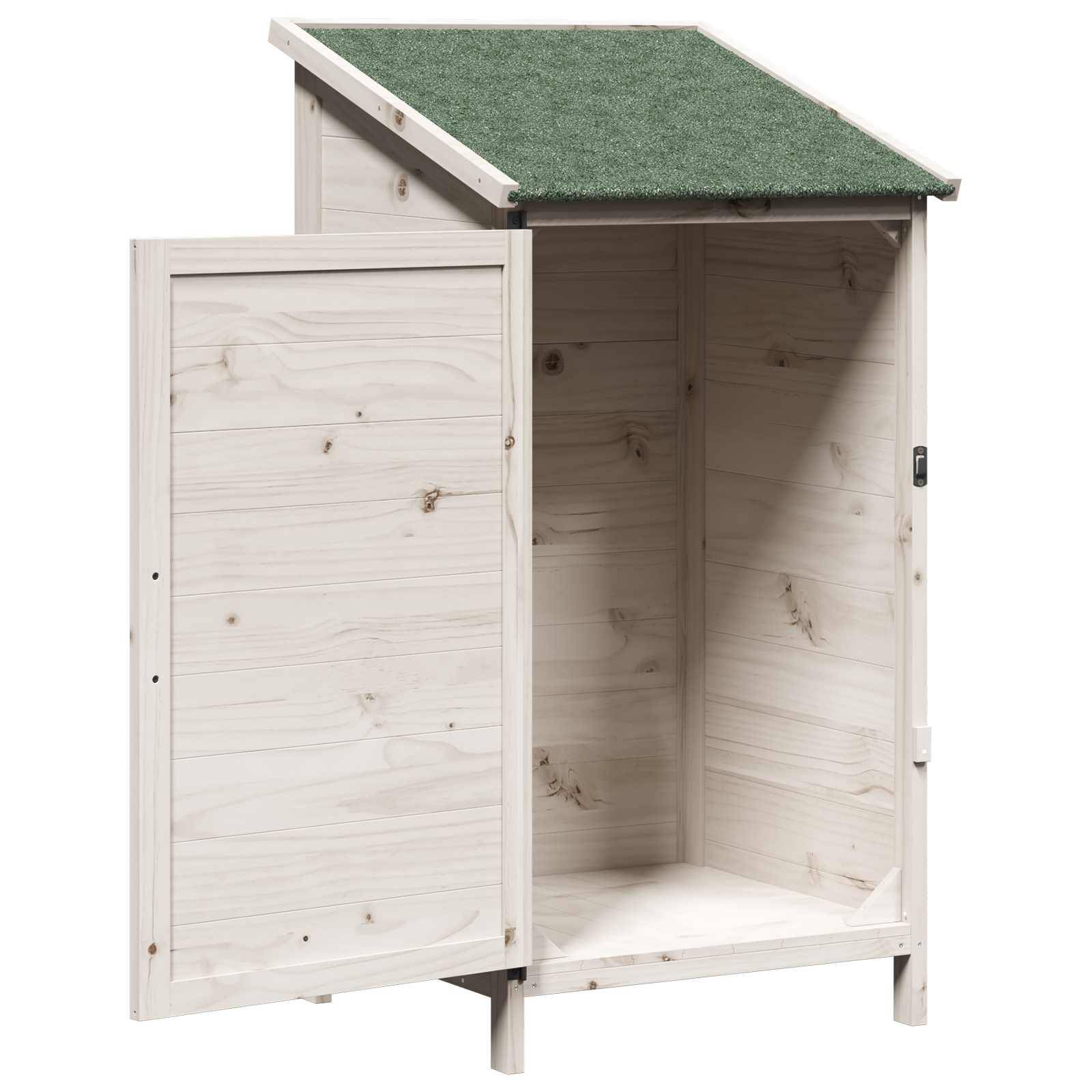 PANGIVO - Abri de jardin bois de sapin blanc 59.5 x 56 x 113.5 cm - PANGIVO - Image 4