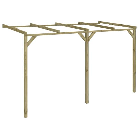 ComfortXL - Pergola Adossée Appentis Bois Pin Vert Abri Mural 2x4x2,2m - ComfortXL Outdoor Living - Image 1
