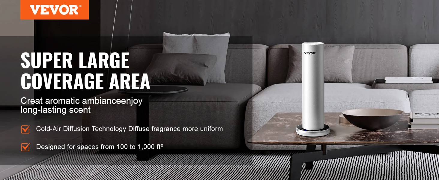 Vevor - VEVOR Scent Air Machine 120 ml Diffuseur d'air froid Bluetooth 1000 pieds carrés sans eau - Image 9