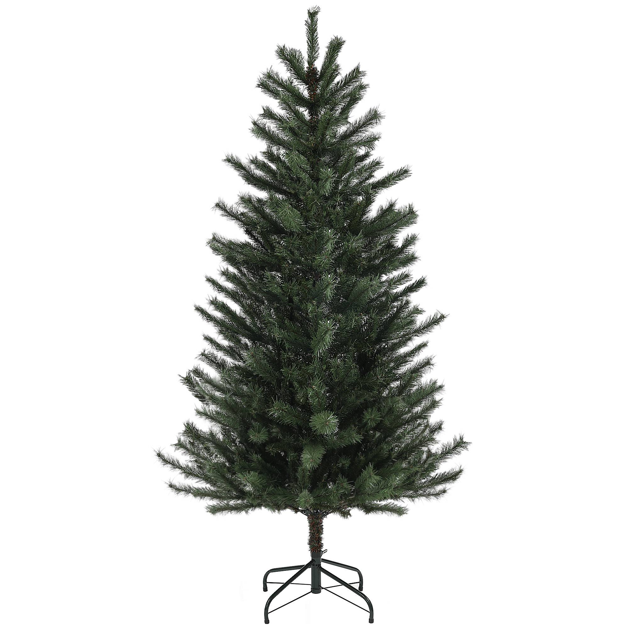 Sans Marque - Sapin Noël artificiel 180 cm support acier pliable 467 branches Vert - Image 1