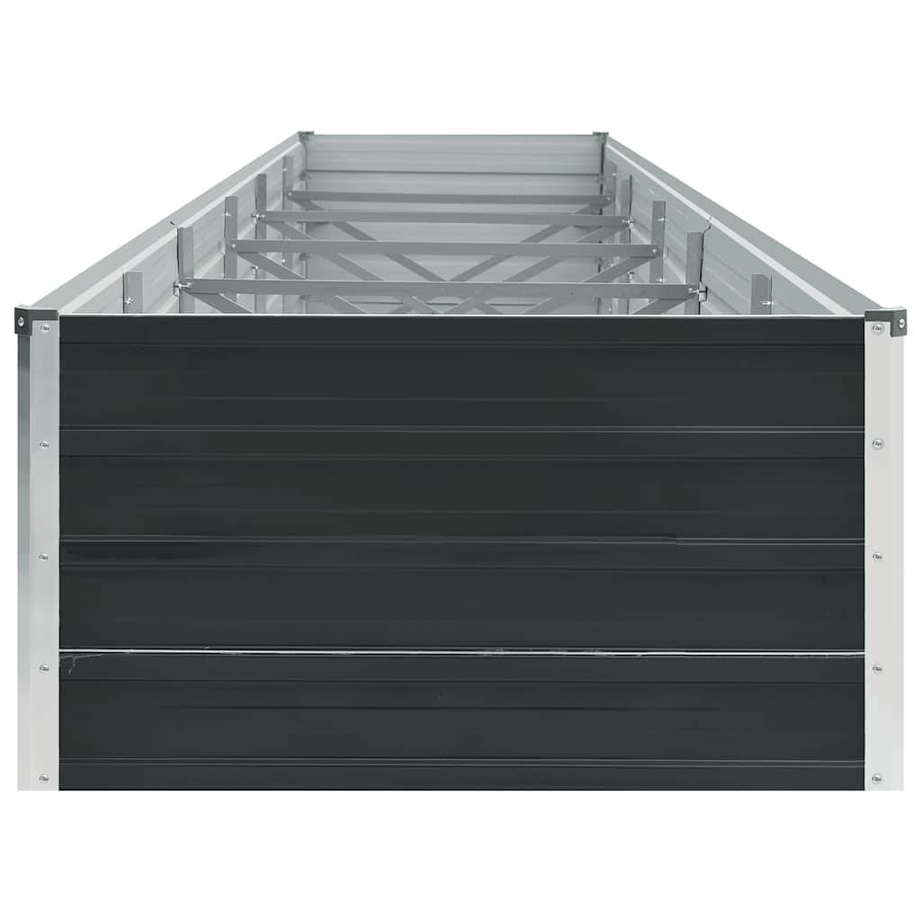 Vidaxl - Lit surélevé de jardin Acier galvanisé 480x80x45 cm Anthracite vidaXL 47067 - Image 6