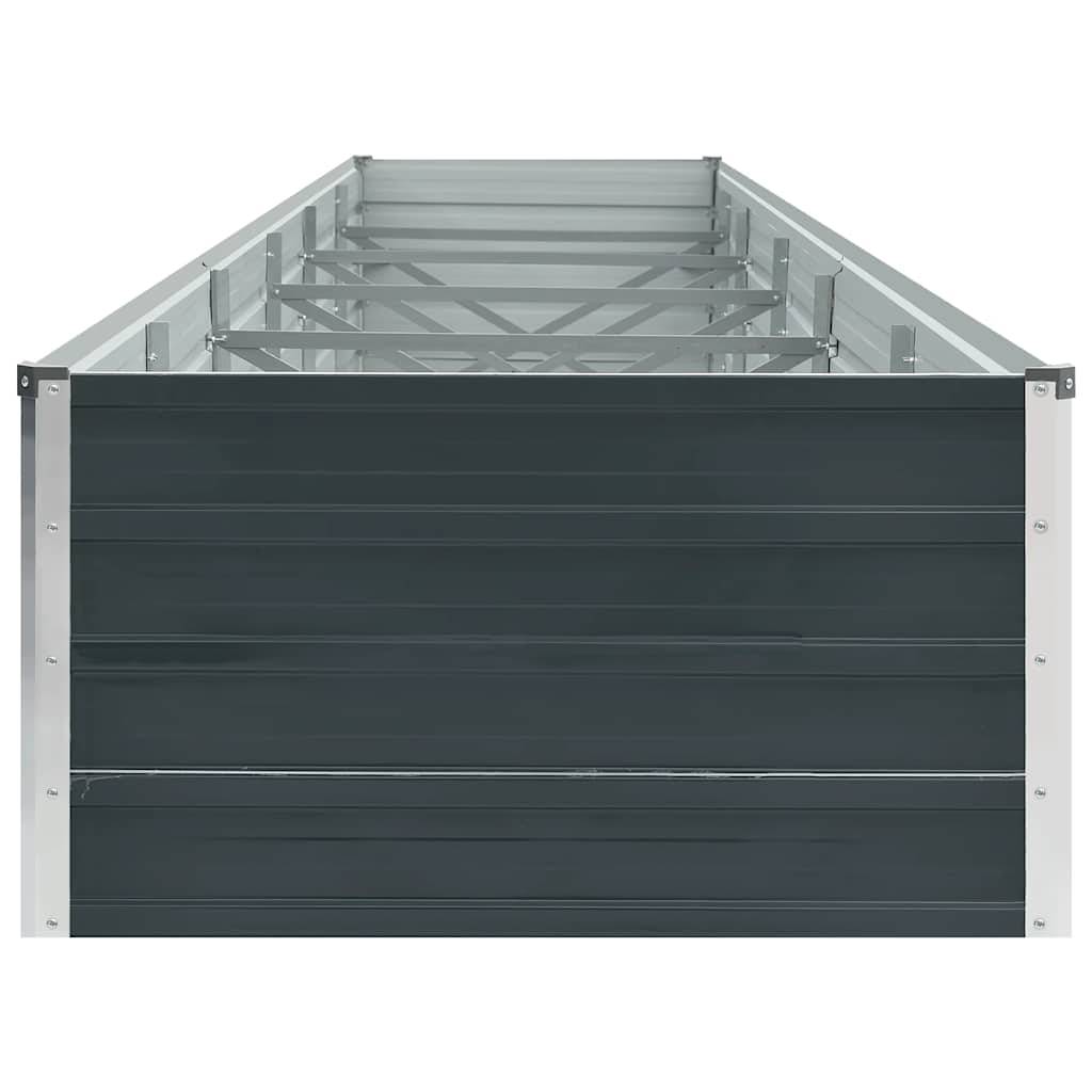 Vidaxl - Lit surélevé de jardin Acier galvanisé 480x80x45 cm Anthracite vidaXL 47067 - Image 6