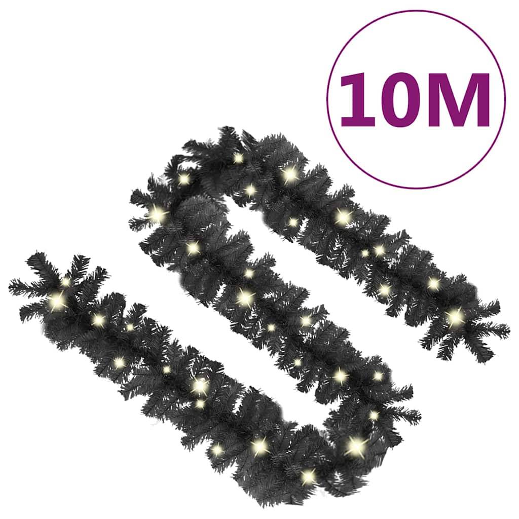 Guirlande de Noël Lumineuse PVC Décoration Fêtes 150 LED Noir 10 m – ComfortXL Outdoor Living - Image 8