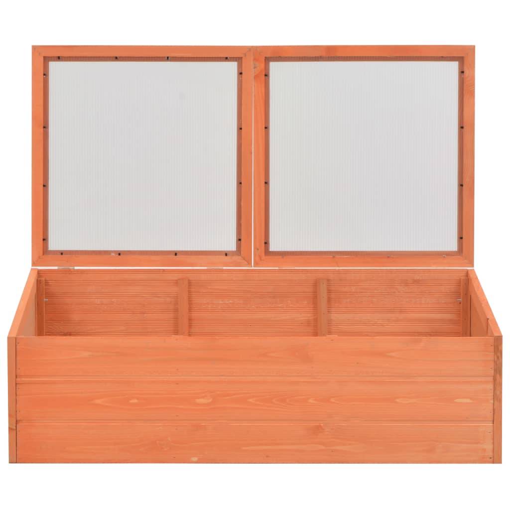 PANGIVO - Serre de jardin bois et polycarbonate naturel 100 x 50 x 34 cm - PANGIVO - Image 4