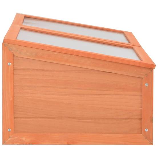 PANGIVO - Serre de jardin bois et polycarbonate naturel 100 x 50 x 34 cm - PANGIVO - Image 5