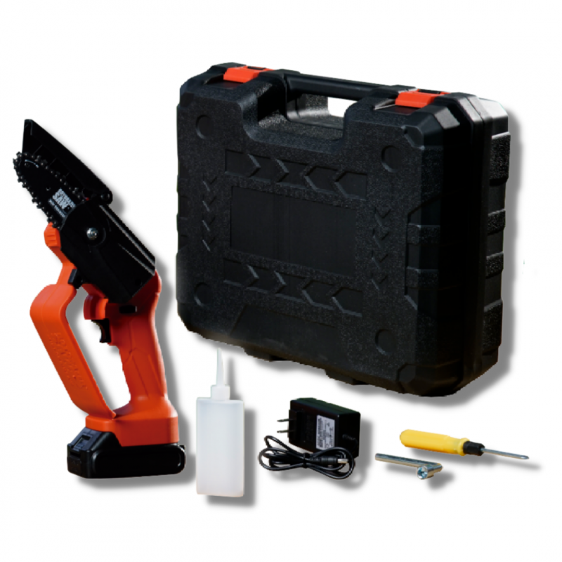 Mini tronçonneuse électrique | Trickblade pro | Rotorazer Mini Chainsaw | Portable et légère | 21 V | Batterie rechargeable | Sans fil - VENTEO - Image 1
