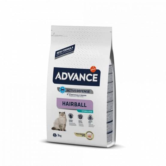 CROQUETTES CHAT ADULT STERILIZED HAIRBALL - ADVANCE 10 kg - Image 1