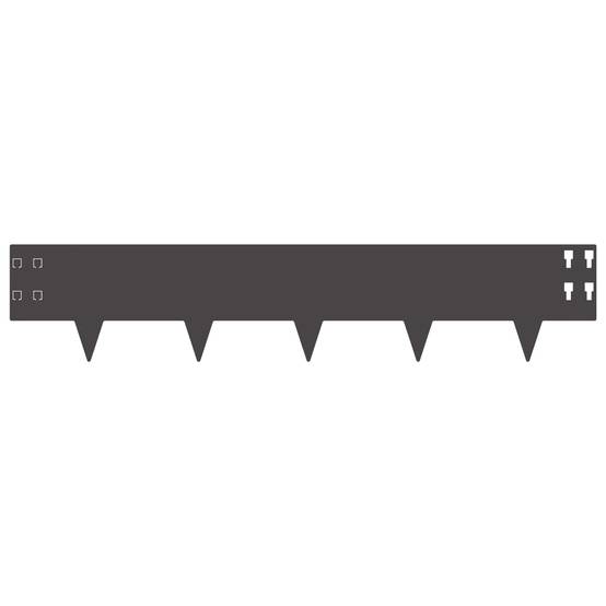 Lot de 30 bordures de pelouse acier noir 100 x 20 cm - PANGIVO - Image 5