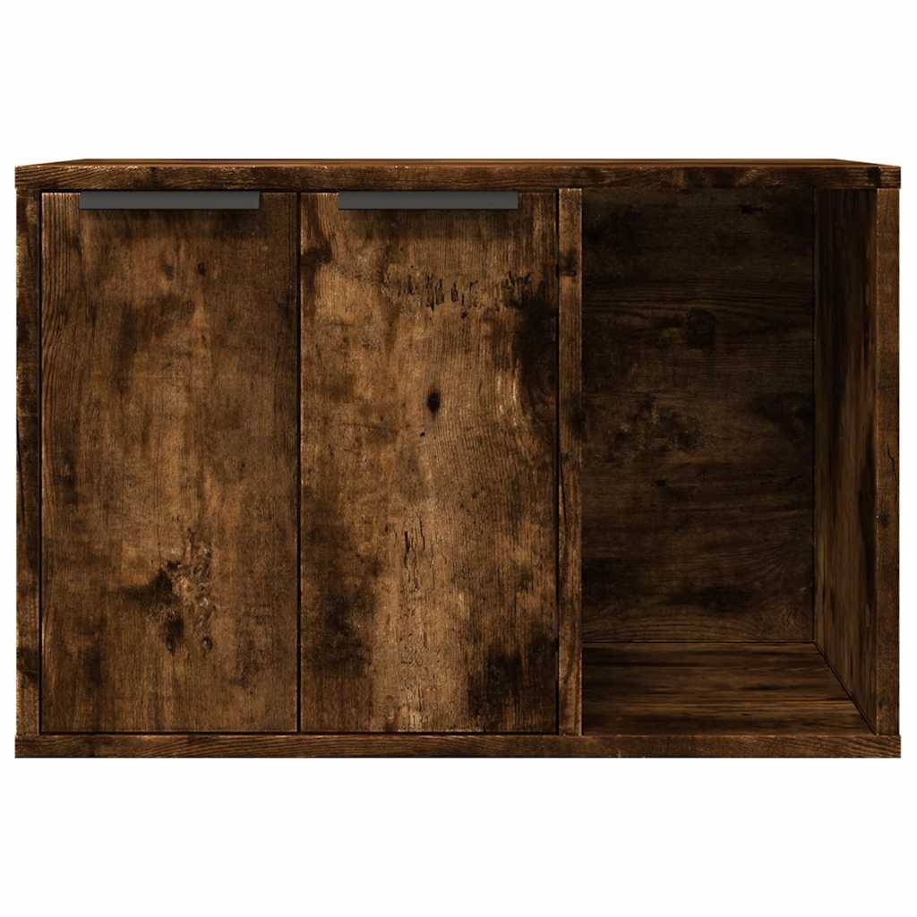 Vidaxl - Meuble de bac à litière pour chat chêne fumé bois d'ingénierie vidaXL 857728 - Image 6
