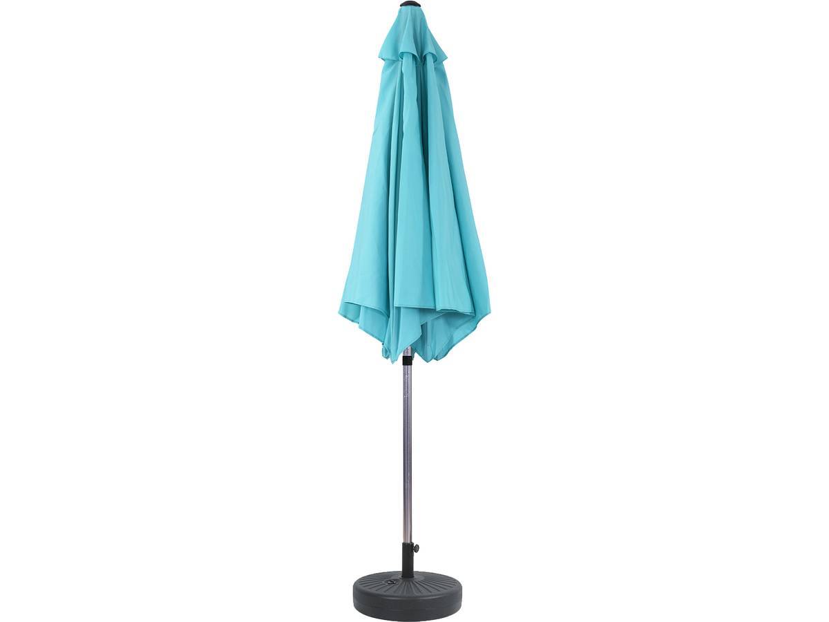 Habitat Et Jardin - Parasol Jardin Droit Alu "sol" - Rond - ø 3m - Bleu - Avec Pied à Lester -habitat Et Jardin - Image 2