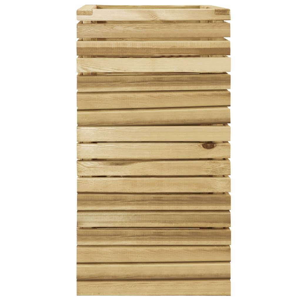 Jardinière lit surélevé plantes fleurs jardin 100 cm bois de pin imprégné - Image 2