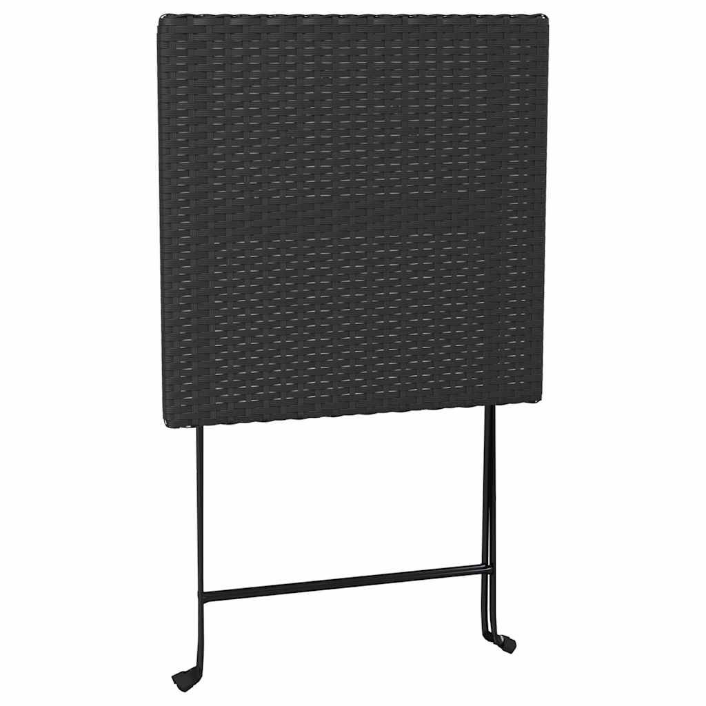 Vidaxl - Ensemble de bistro pliable 3 pcs Noir Résine tressée vidaXL 319989 - Image 10