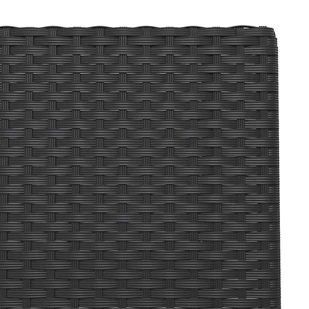 Vidaxl - Ensemble de bistro pliable 3 pcs Noir Résine tressée vidaXL 319989 - Image 8
