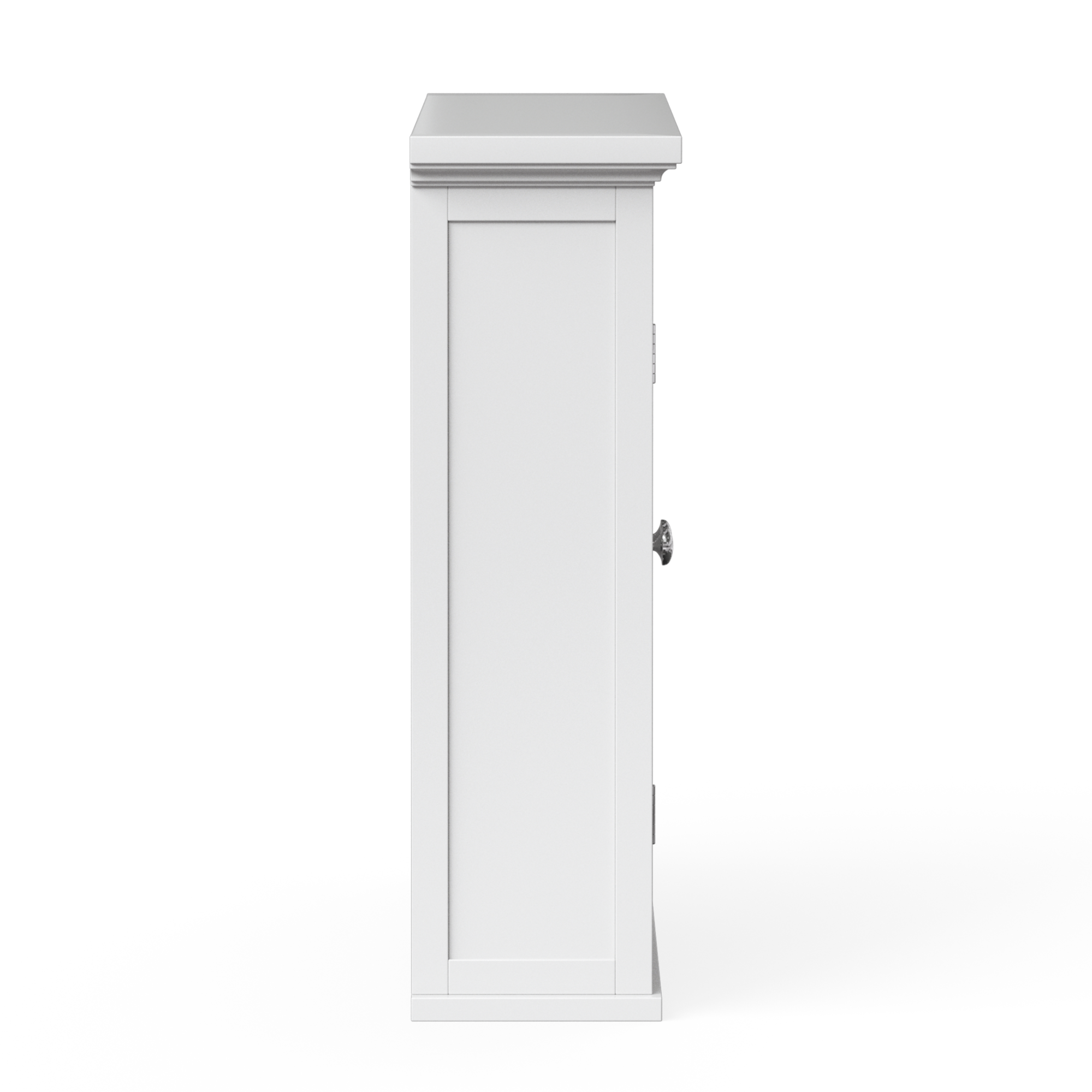 Teamson Home - Armoire murale de salle de bain effet bois blanc, porte persienne Teamson Home - Image 6