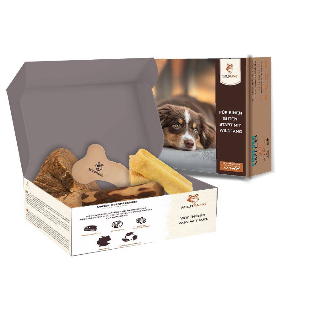 Wildfang - Pack chiot « Bienvenue jeune compagnon » - petites races de chiens jusqu'à 10 kg - Image 1