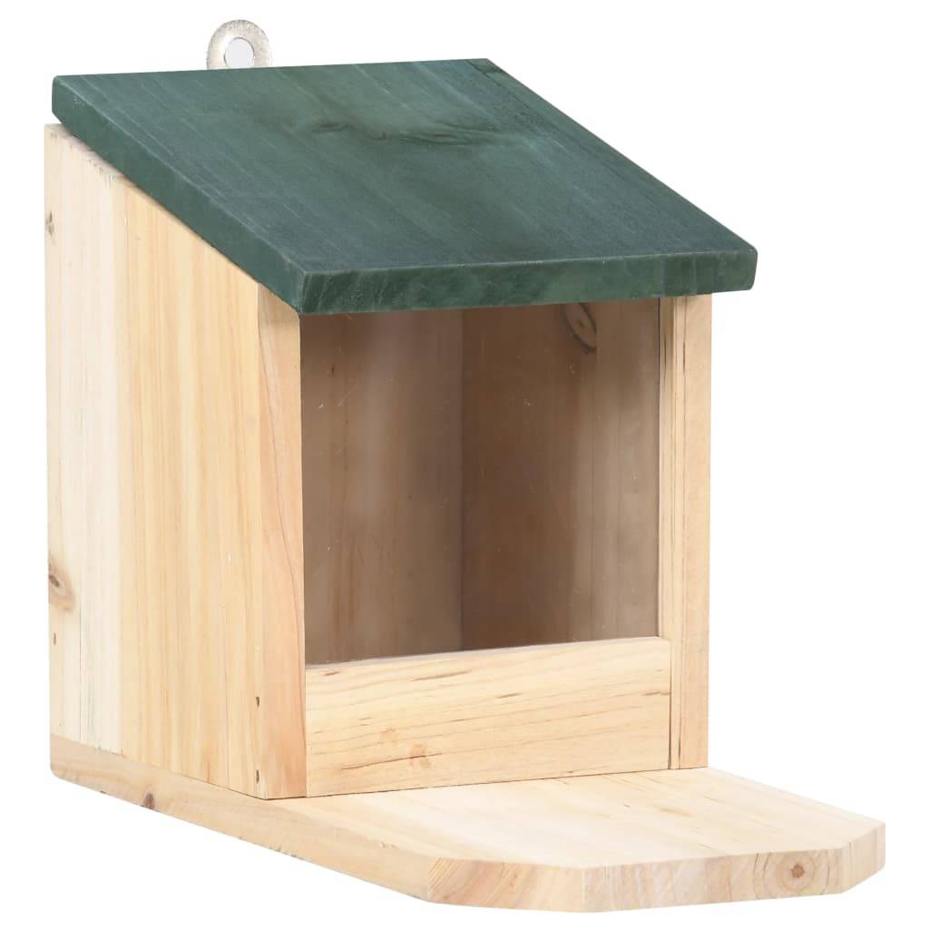 Lot de 4 Mangeoires pour Écureuils en Bois de Sapin Station d'Alimentation – ComfortXL Pet Living - Image 2