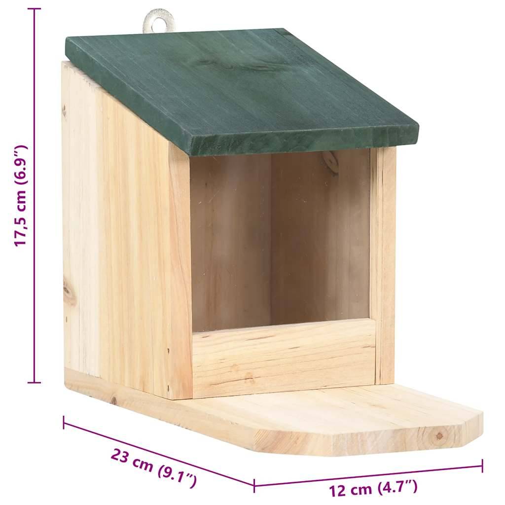 Lot de 4 Mangeoires pour Écureuils en Bois de Sapin Station d'Alimentation – ComfortXL Pet Living - Image 9