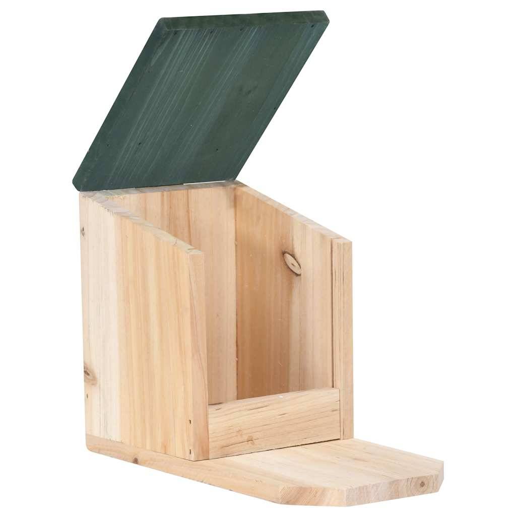 Lot de 4 Mangeoires pour Écureuils en Bois de Sapin Station d'Alimentation – ComfortXL Pet Living - Image 3