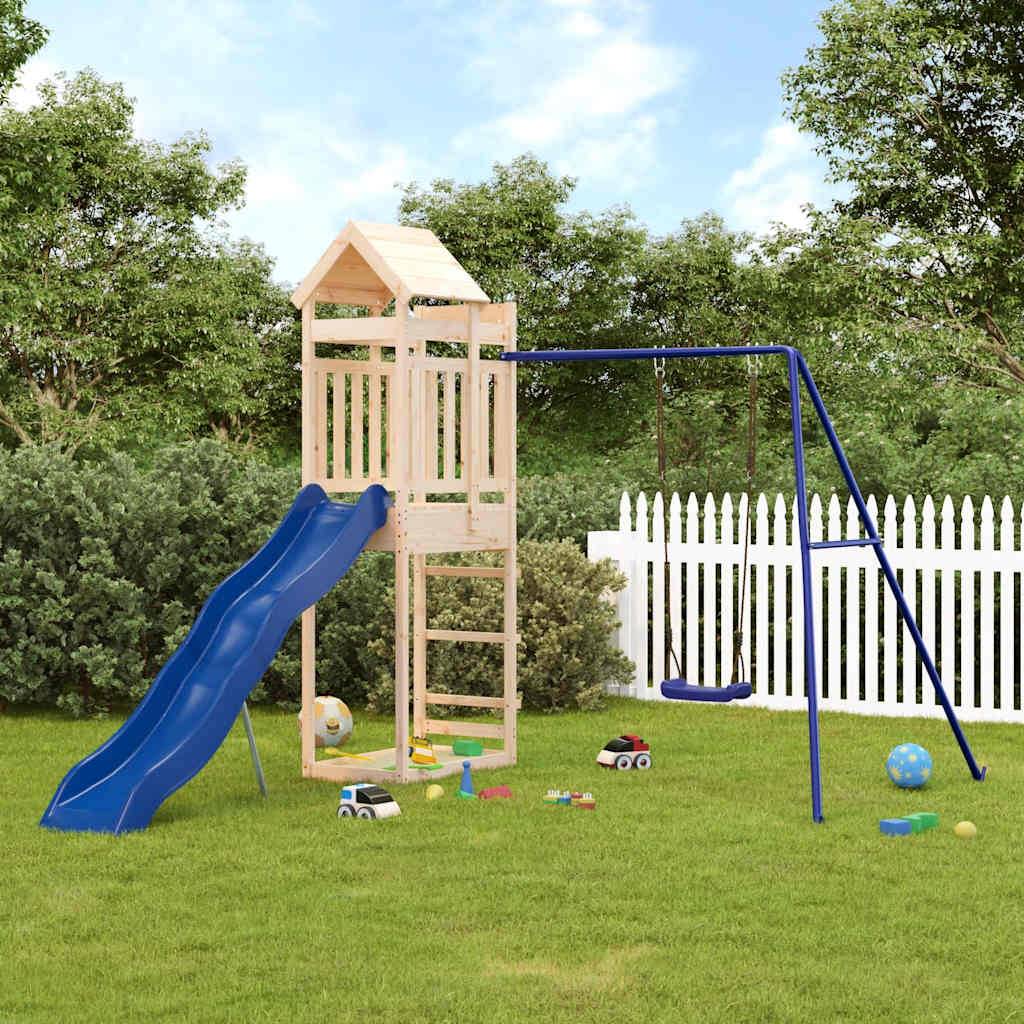 Aire de jeux d'extérieur - Jeu Plein air enfant bois de pin massif-JU1578 - Image 2