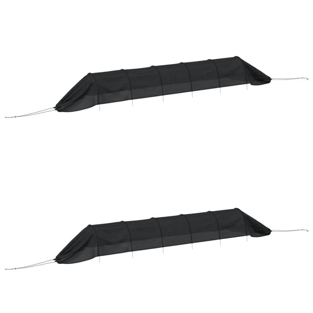 Lot de 2 Tunnels de Forçage Acier et Filet PE pour Potager Protection Cultures - ComfortXL Outdoor Living - Image 2