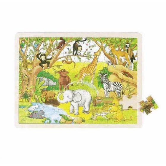 Goki - Puzzle 48 pièces Animaux sauvages