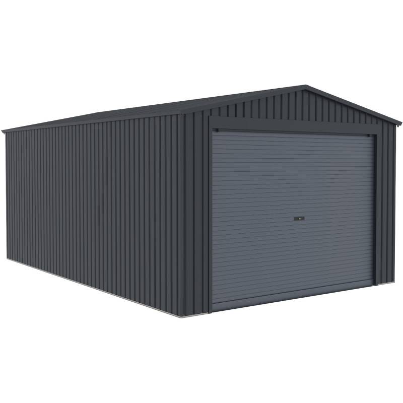 Garage métal 17,31m² anthracite porte enroulable aluminium X-Metal - Image 5