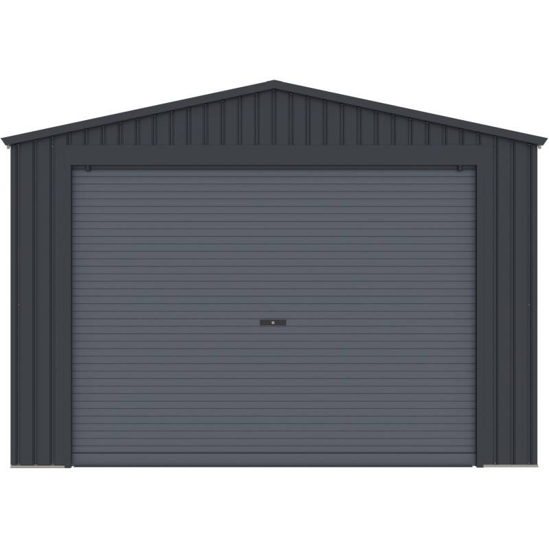 Garage métal 17,31m² anthracite porte enroulable aluminium X-Metal - Image 4